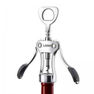 Manual Multifunctional Zinc Alloy Premium Wing Corkscrew Wine Bottle Opener for Waiter