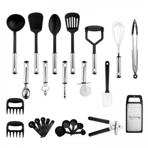  Nylon and Stainless Steel Non-Stick and Heat Resistant Cooking Utensils Cookware Set