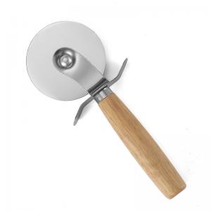 Pizza Cutter Stainless Steel Pizza Cutter Wheel Super Sharp Slicer with wood handle pizza cutter