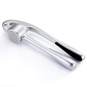 Zinc Alloy Stainless Steel Mincer Sturdy Design Soft Easy Squeeze Ergonomic Handle Garlic Crusher Press