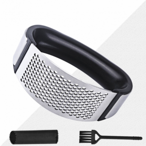 Hot Sell Trending Manual Crusher Kitchen Accessories Tool Garlic Peeler Brush Stainless Steel Garlic Press