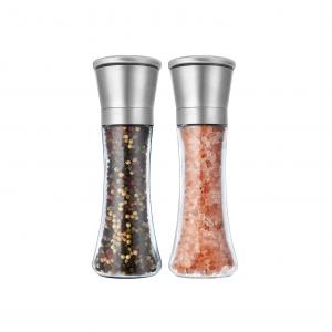  Premium Stainless Steel Spice Mill with Adjustable Coarseness Salt and Pepper Grinder Set 