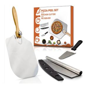 Best Selling Kitchen Accessories 14*12 inches Wooden Handle Pizza Shovel Pizza Peel With Pizza Box