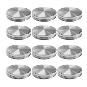 Stainless Steel Mason Jar Lids for Wide Mouth Mason Canning Jars