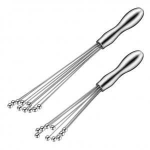 Stainless Steel Mini Ball Whisk 10 Inch and 12 Inch  Eggbeater With Stainless Steel Ball Egg Beater Egg Whisk