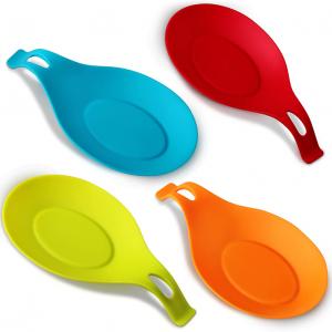 Wholesale food grade silicone Kitchen Silicone Spoon Rest Promotional and Cheap Silicone Spoon Rest for Kitchen