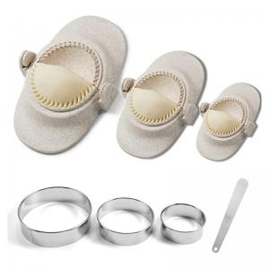 Dumpling Maker, Empanadas press mold maker Set with Dough Cutter, Dumpling Mold Set