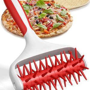 Pizza Dough Docker, Pastry Roller with Spikes, Pizza Docking Tool for Home & Commercial Kitchen