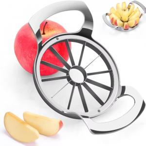 Apple Slicer,12-Blade Extra Large Apple Corer,Easy to Use, Time-Saving, Heavy Duty Stainless Steel Apple Cutter and Divider